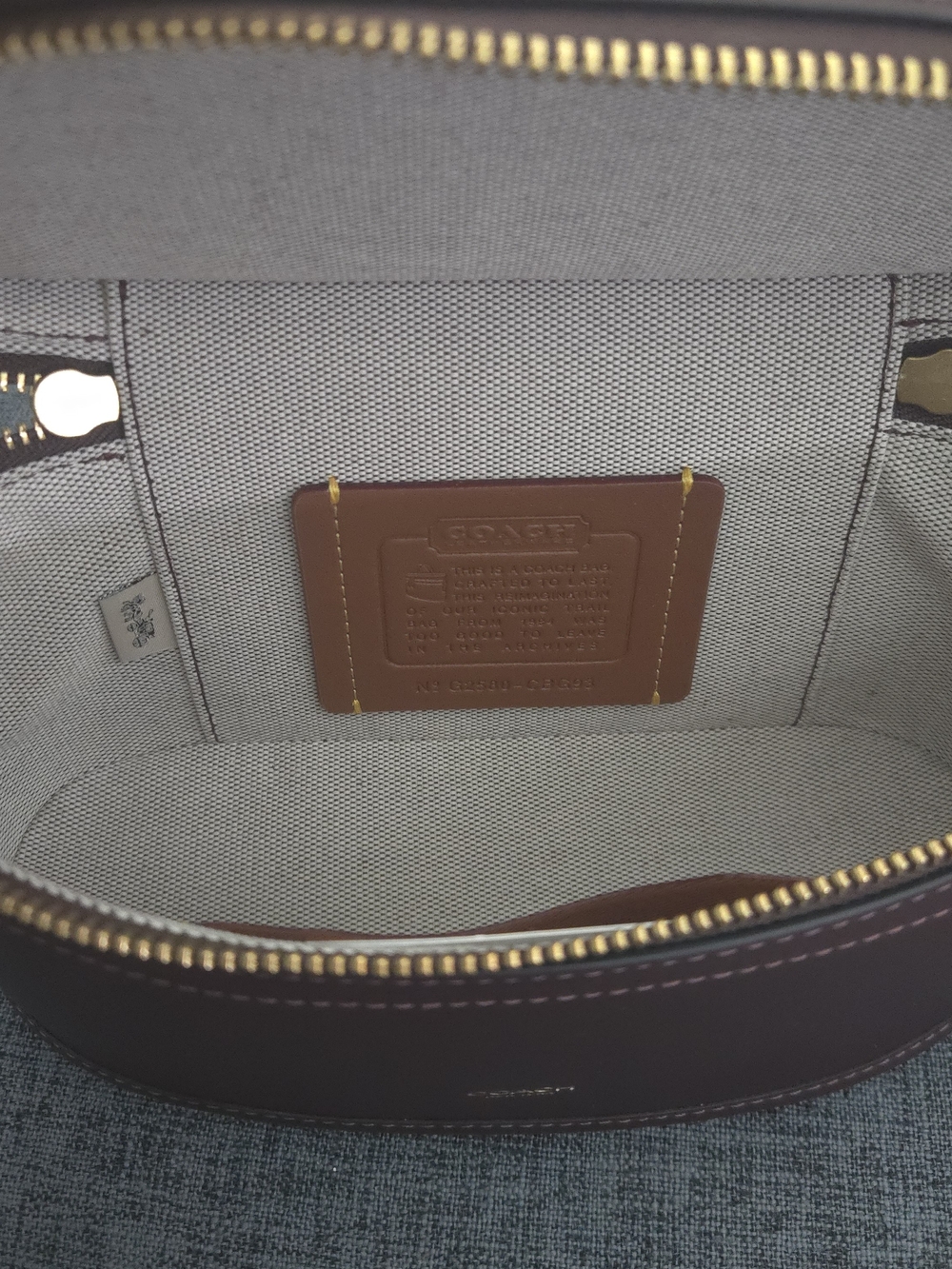 Coach Trail Bag- Black Currant - Picture 11 of 13